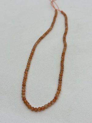 Солнечный камень на нити без застежки 4 мм 40 см 12833 фото