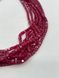 Рубин на нити без замка 3х3 мм 40 см 11696 фото 2