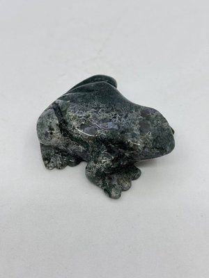 Лягушка из мохового агата 60*60 мм 12442 фото