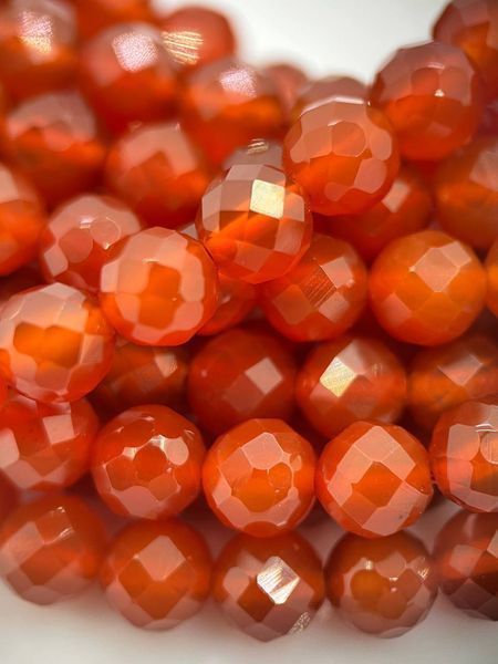 Сердолік на нитці без замка 8 мм 40 см 11659 фото