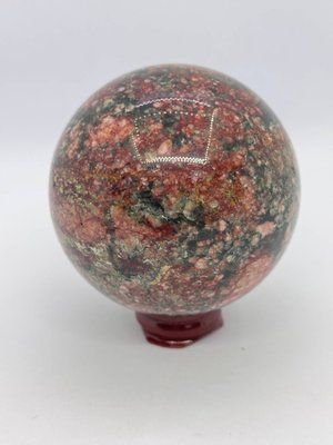 Шар из родохрозита 75 мм 12415 фото