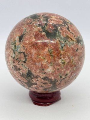 Шар из родохрозита 68 мм 12418 фото