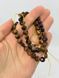 Микс тигровый, соколиный и бычий глаз 5*8.5 мм 38 см 14286 фото 3