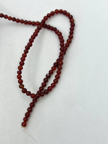 Сердолик на нити без замка 4 мм 40 см 12030 фото